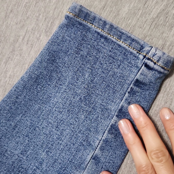 🔴 TOPSHOP Floral Embroidered Denim High Rise Skinny Jeans - Picture 14 of 15